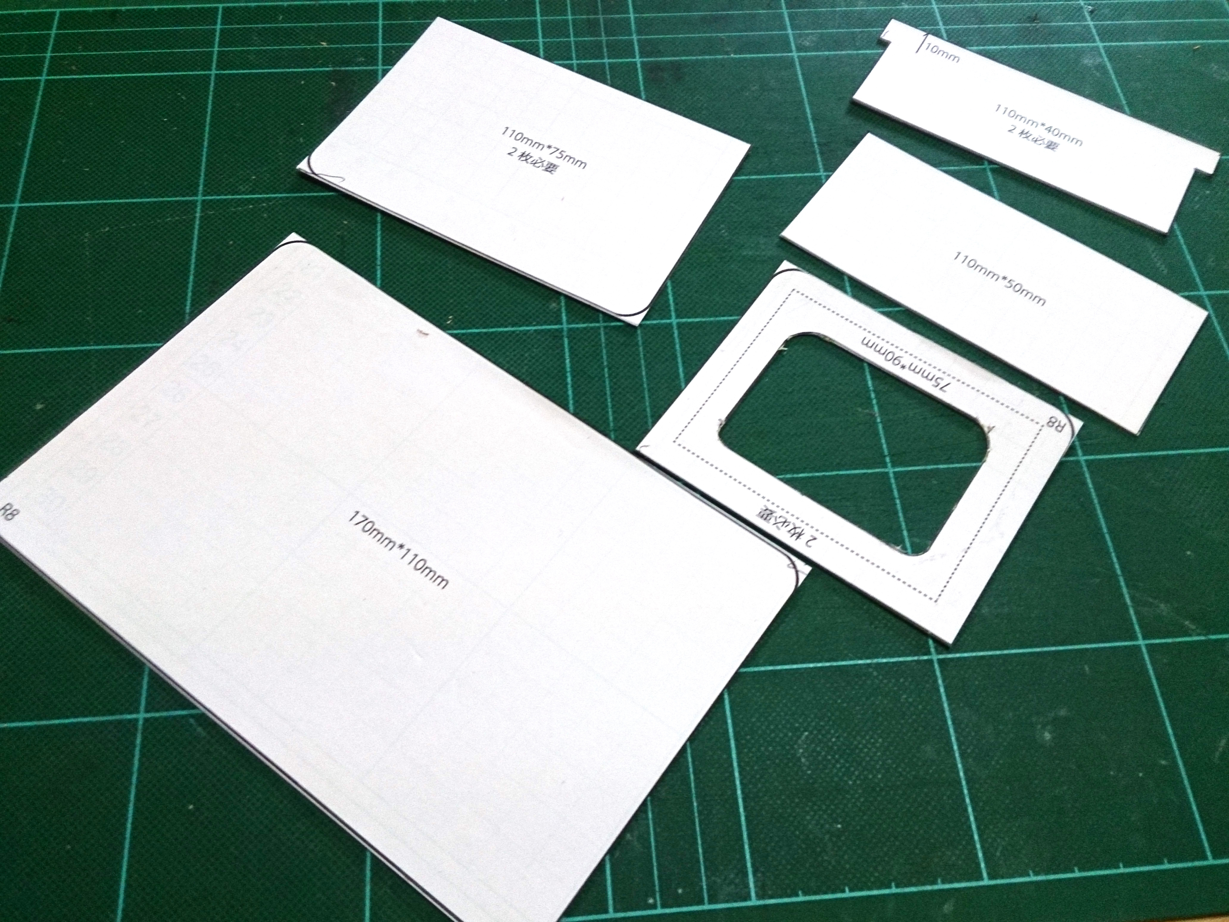 革製カードケース付きパスケースの型紙 無料ダウンロード 初心者のためのレザークラフト