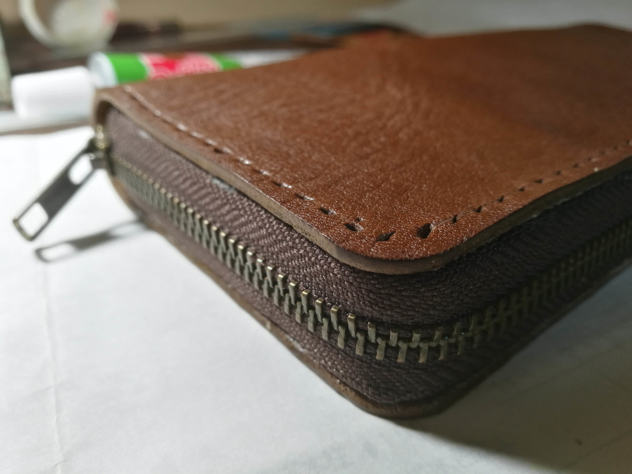 レーザークラフト：ラウンド型長財布の作り方【改良版】：2 