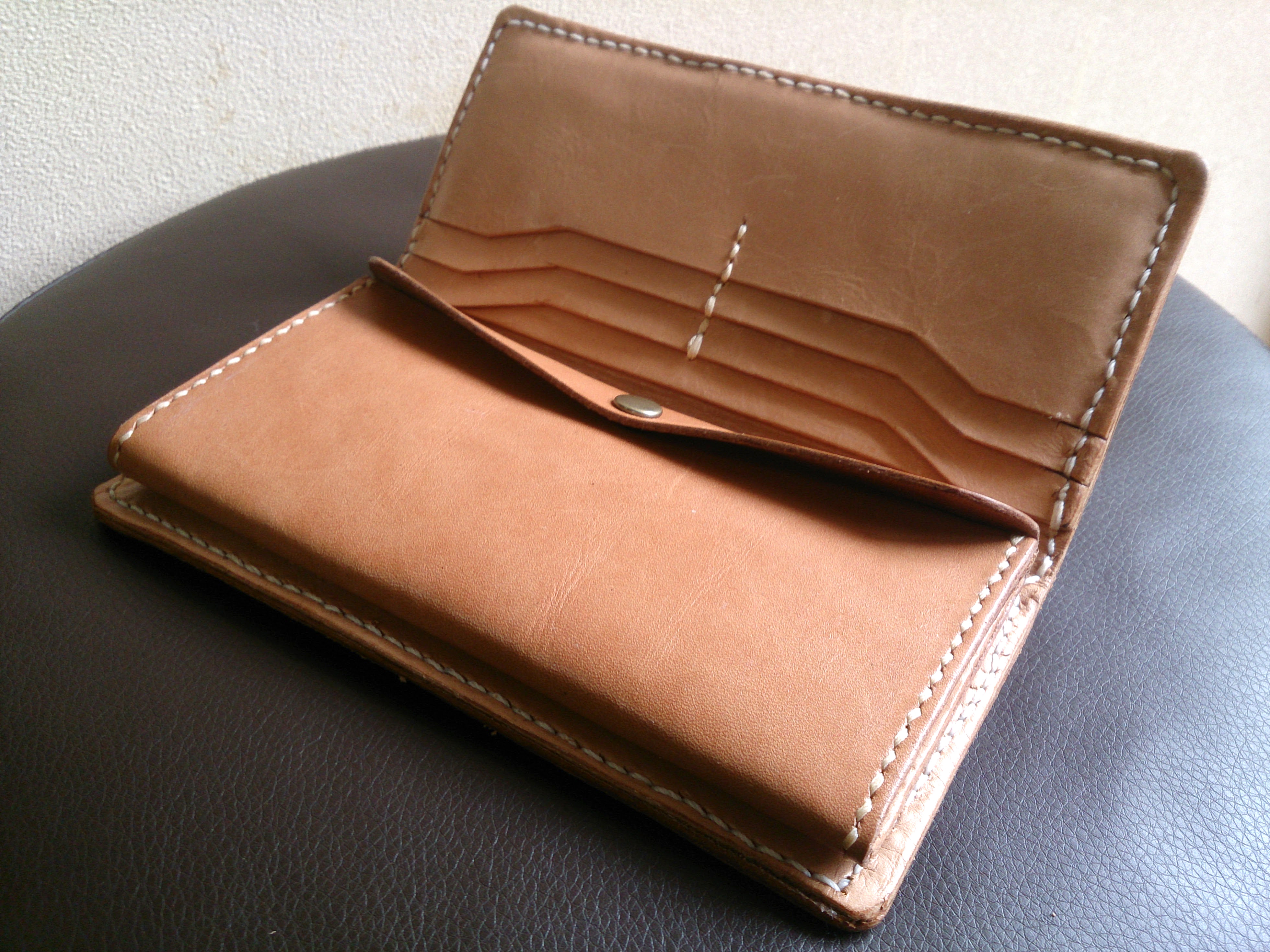手作り革製長財布の型紙【無料ダウンロード】 - 初心者のためのレザークラフト